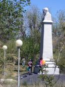 Bust of Taras Shechenko in the park of…