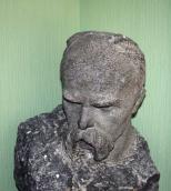 Bust of Taras Shechenko in the museum…