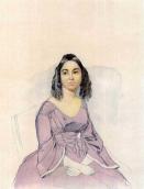 Portrait of an unknown woman in purple…