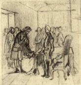 Подяка від кардиналів. Ескіз