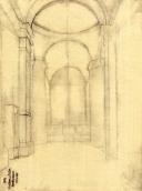 Интерьер собора Почаевской лавры. Эскиз