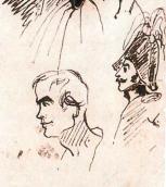 Воин в треуголке. Наброски